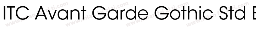 ITC Avant Garde Gothic Std BK字体转换